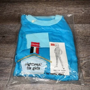 RARE Vintage 1970's Hanes Girl's Ski Pajamas Girls Size 6 NIP Made in the USA - Picture 1 of 8
