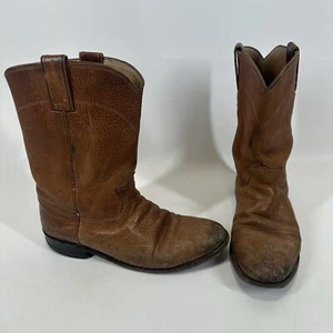 Justin Roper L3620 Women's Size 8 B Leather Mid-Calf Western Cowboy Boots - Picture 1 of 12