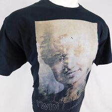 Twin Peaks Laura Palmer Double Exposed Missing Poster Forest Black T-Shirt 2XL