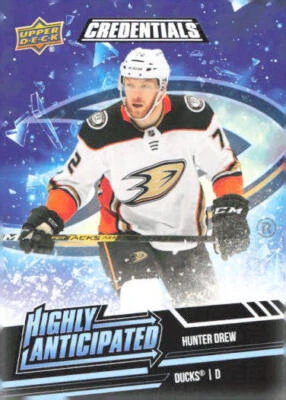 2022-23 UD Credentials Hunter Drew #HA-44 Highly Anticipated - Image 1 of 2