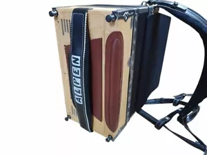 Steirische Harmonika Bassbodenleder Variante 4 mit Ledereinsatz hellbraun - Bild 1 von 3