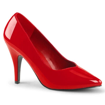 Zapatos de tacón alto pinup de aguja roja para hombre travesti de arrastre para mujer talla 15 16 17 Foto 1 de 2