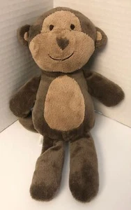 Carters MONKEY Dark Brown 11" Plush 61064 Stuffed Animal Baby Lovey Toy T6 - Picture 1 of 2
