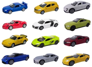 Set of 12 cars Porsche McLaren BMW Honda 1/64 - 7cm Welly Toy Diecast WELS03 - Picture 1 of 2