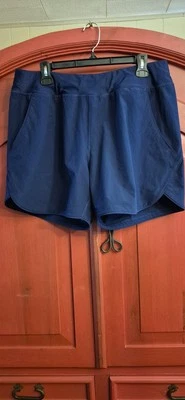 Pantalones Cortos Lands End Para Mujer 14 Azul Marino Elastizados Rendimiento Senderismo Usados en Excelente Condición Foto 1 de 3