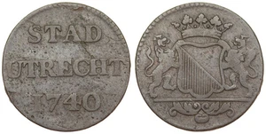 Stadt Utrecht (Niederländische Republik) - Duit 1740 - Bild 1 von 3