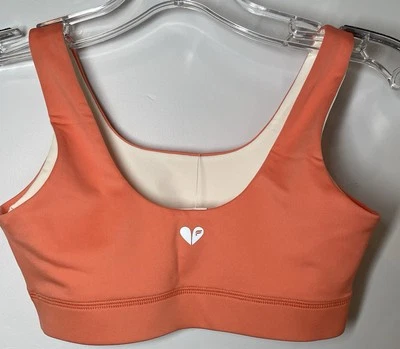 Fabletics Mini Harlyn Midi Sports Bra Women’s M(8) Orange BA2252175-10753-78290 - Image 1 of 4