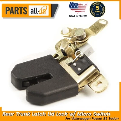 GENUINO Se Adapta a VW 98-05 Passat B5 Sedán Trasero Maletero Cierre Tapa con Micro Interruptor Foto 1 de 4