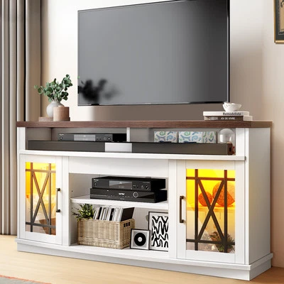 TV Stand for Living Room Entertainment Center for 65/55 TV Media Console Table - Image 1 of 4