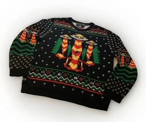 KILLSTAR OCCULT LUXURY Alien Abduction Ugly Christmas Sweater, Size Adult XXL - Picture 1 of 9