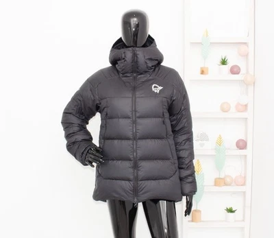 Norrona Trollveggen Down 850 Jacket Black Hooded Puffer Women's Winter Coat S - Image 1 of 4