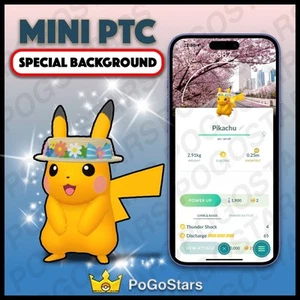 Pokémon PTC Go - Shiny Pikachu Flower Hat -✨Korea Spring Flower Background✨ - Bild 1 von 1
