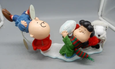 Clothtique Peanuts NAUGHTY OR NICE figurine Possible Dreams Snoopy Lucy Charlie - Image 1 of 4