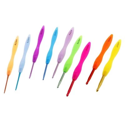 9Pcs Aluminum Crochet Hooks Set 2mm 2.5mm 3mm 3.5mm 4mm - Image 1 of 3