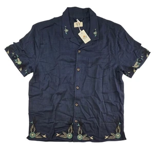 Marine Layer Resort Shirt Men’s Marge M/L Button Up Short Sleeve Stretch Selvage - Picture 1 of 6