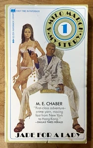 Jade For A Lady by M.E. Chaber - vintage 1970 pb, Milo March #1, McGinnis GGA - Picture 1 of 6