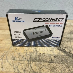 Kingwin USI-2535SIU3 2.5in/3.5in SATA HDD/SSD to USB3.0 External Adapter NEW - Picture 1 of 3
