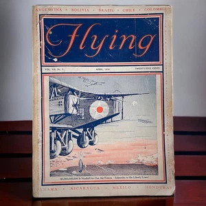 Flying (magazine) April 1918 WWI l- Flying Association, Inc. New York - Picture 1 of 13