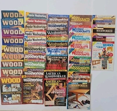 43 WOOD Magazine, American Woodworker, Popular Woodworking & More Lot - 90s/00s - Image 1 of 4