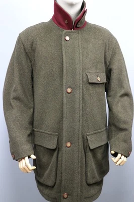 Burberrys Country Wear Vintage Green Wool Hunting Pocket Jacket Mens Size M - Image 1 of 4