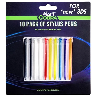 Mart Cobra - Nintendo 3DS Stylus 10 Pack - Replacement Pen for New 3DS [New]