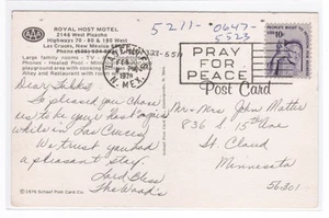 Royal Host Motel Las Cruces New Mexico 1979 postcard - Imagen 1 de 1
