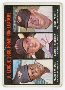 1967 TOPPS #243 A.L. HOME RUN LEADERS ROBINSON KILLEBREW blue - Picture 1 of 2