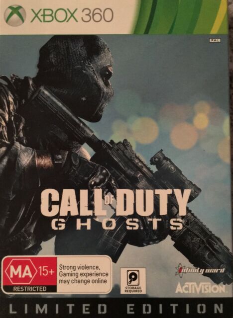 Call Of Duty Ghosts Limited Edition Steel Book Metal Case Xbox 360