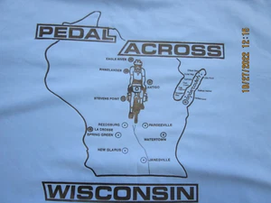 Pedal Across Wisconsin Mikrofaser Trikot Radsport L Langarm - Bild 1 von 9