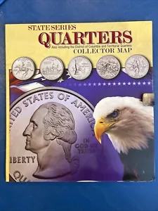2008 State Series Quarters Collector Map Includes All Quarters - Picture 1 of 8