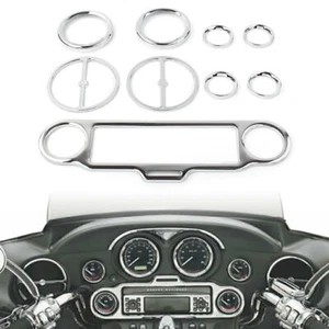 Radio Gauge Inner Fairing Trim Kit For Harley Electra Glide Street Glide 1996-13 - Picture 1 of 8