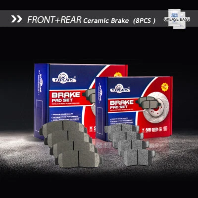 For 1999 2000 2001 2002 2003 2004 Acura RL Front & Rear Ceramic Disc Brake Pads - Image 1 of 4