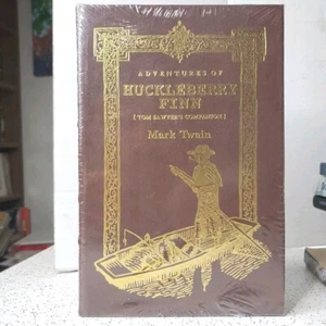 Easton Press Mark Twain The Adventures Of Huckleberry Finn Gold Page Book New - Picture 1 of 6