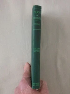 1931 ESSENTIALS OF ELECTRICITY W H Timbie HARDCOVER DIRECT CURRENTS DC BOOK - Picture 1 of 5