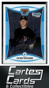 Duke Welker 2008  Bowman Chrome #BCP238 Pirates TTM/IP Signed Autographed