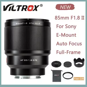 Lente de fotograma completo VILTROX 85 mm F1,8 Mark II STM enfoque automático para cámara Sony montura electrónica - Imagen 1 de 11