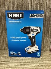 Hart HPID02B2 20V Impact Driver Kit Brand New w/2 Batteries and Fast Charger