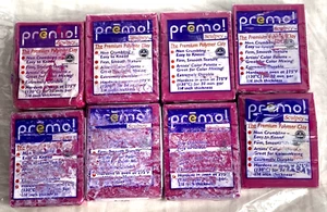 Premo ! By Sculpey Fuchsia Oven Bake Clay Lot X8 New Unused - Picture 1 of 3