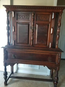 Antique Mahogany Dining Room Set - Picture 1 of 4