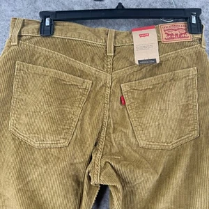 Pantalone Levis velluto a coste uomo 31x30 marrone dorato vita media relaxed dritto basso pro - Foto 1 di 19
