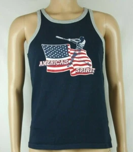 Kinder Place dunkelblau ärmellos Grafik Tank Top Jungen/Kinder Größe XL 14 - Bild 1 von 12