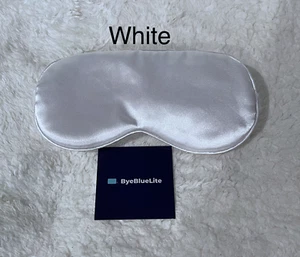 Schlafmaske seidenweißes Augenkissen mit verbundenen Augen Schlafhilfe von ByeBlueLite - Bild 1 von 1