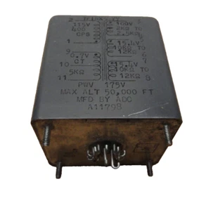 ADC TRANSFORMER TFIRX54YY PWV 175V MAX ALT 50K FT A11798 (Qty 1) - Picture 1 of 5