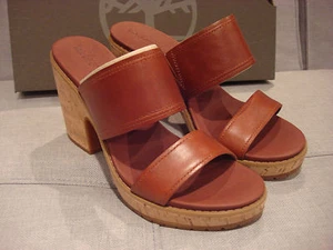TIMBERLAND WOMEN'S ROSLYN SLIDE HIGH HEELS PLATFORM SANDAL SIZE 9 SHOES - NEW - Picture 1 of 11