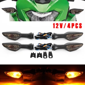 Luces de señal de giro delanteras + traseras para KAWASAKI NINJA 250 300 400 650 Z650 Z900 Z1000 - Imagen 1 de 11