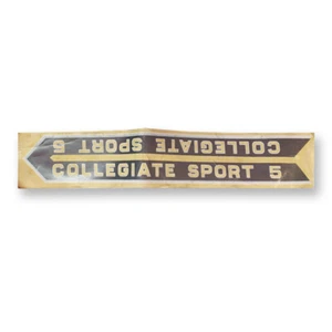 Vintage Schwinn - Collegiate Sport 5 - silber/weiß - Wassertransfer Aufkleber - Bild 1 von 2