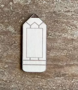Wood Pencil Cutout, Teacher Decor, Classroom Art, School Supplies, Craft Project - Picture 1 of 1