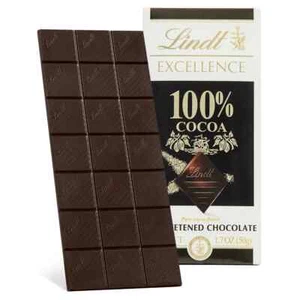Lindt 100% Cocoa Dark Chocolate EXCELLENCE Bar - 1.7 oz - Picture 1 of 1