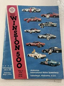 Vintage NASCAR Sat May 1st 1976 Winston 500 at Talladega Speedway Program Book - Picture 1 of 13