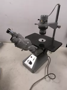 Olympus Tokyo CK Binocular Inverted Laboratory Microscope w/ Light Source Lenses - Picture 1 of 11
